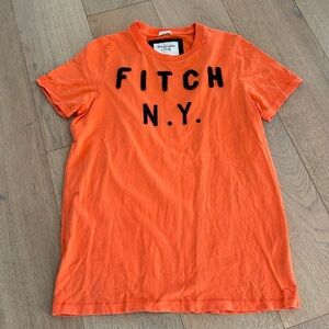 Abercrombie & Fitch Orange Muscle Tee Y2K Vintage Large
